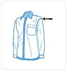 Приспособление UMA-185 для фигурного подворота, плечевой шов рубашки