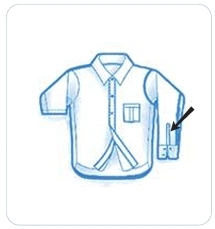Приспособление UMA-207 для обработки разреза рукава рубашки