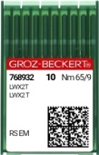 Швейная игла Groz-Beckert LWx2 T для потайного стежка №65