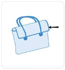 Приспособление UMA-283 для сложения втрое ленты, окантовка тапочек и сумок