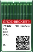 Швейная игла Groz-Beckert B27 №55 для оверлоков