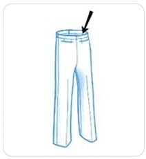 Приспособление UMA-117-T с регулированием для подгибки и пришивания корсажа и бейки к поясу брюк