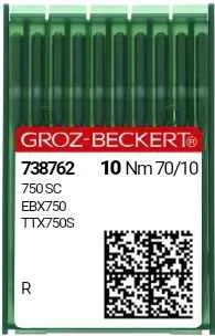 Швейная игла Groz-Beckert 750 SC №70 для петельных машин