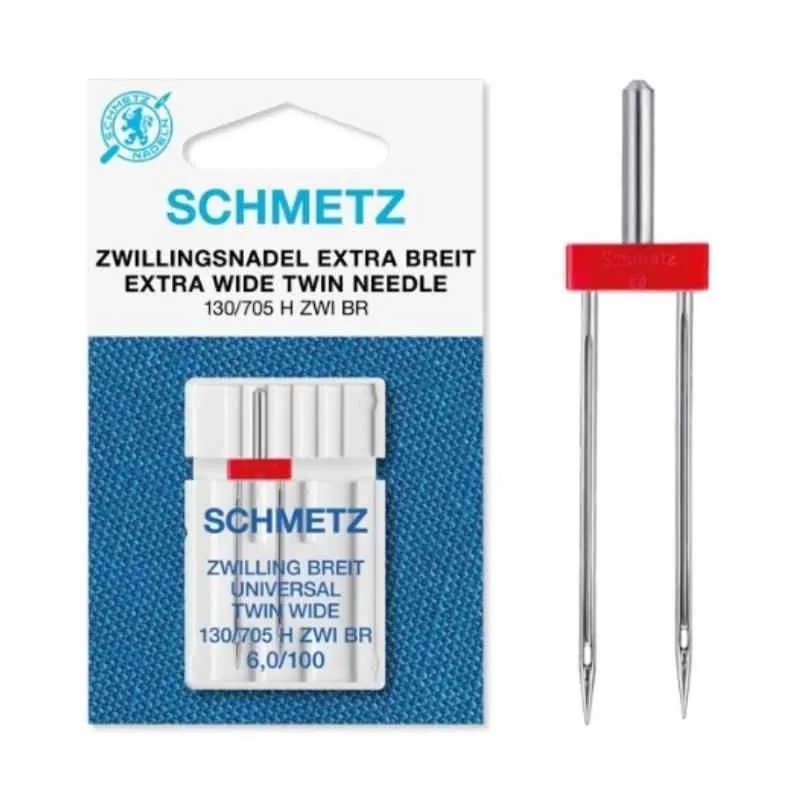 Двойная универсальная игла SCHMETZ 130/705 H ZWI BR 6,0 №100