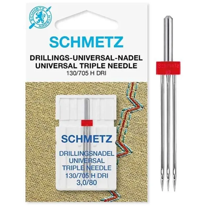 Тройная универсальная игла SCHMETZ 130/705 H DRI 3,0 №80