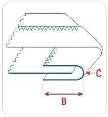 Приспособление UMA-68 12-6 мм для сложения вдвойне ленты с регулировкой натяжения