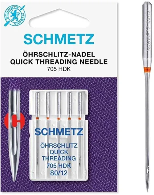 Игла с прорезью для нити SCHMETZ 705 HDK №80