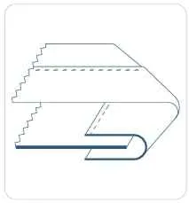 Приспособление UMA-275 20-10 мм для сложения пополам ленты, окантовка тапочек и сумок