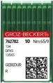 Швейная игла Groz-Beckert 134 GEBEDUR №65