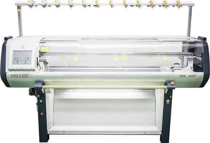 Плосковязальная компьютеризированная односистемная машина 7 класса Velles VFK 152F 7G
