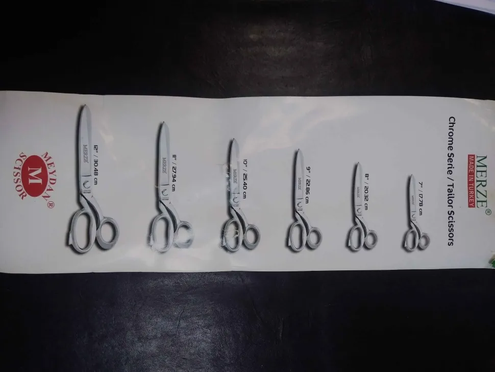 Ножницы закройщика A6257 MERZE CHROM 8"/20.32 мм, Турция