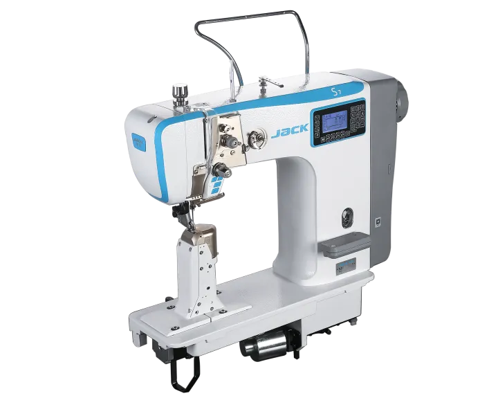 Колонковая одноигольная швейная машина челночного стежка Jack S7-91-T
